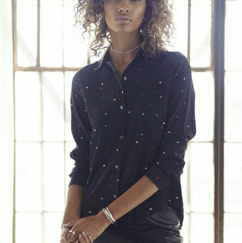 Rails silk star shirt